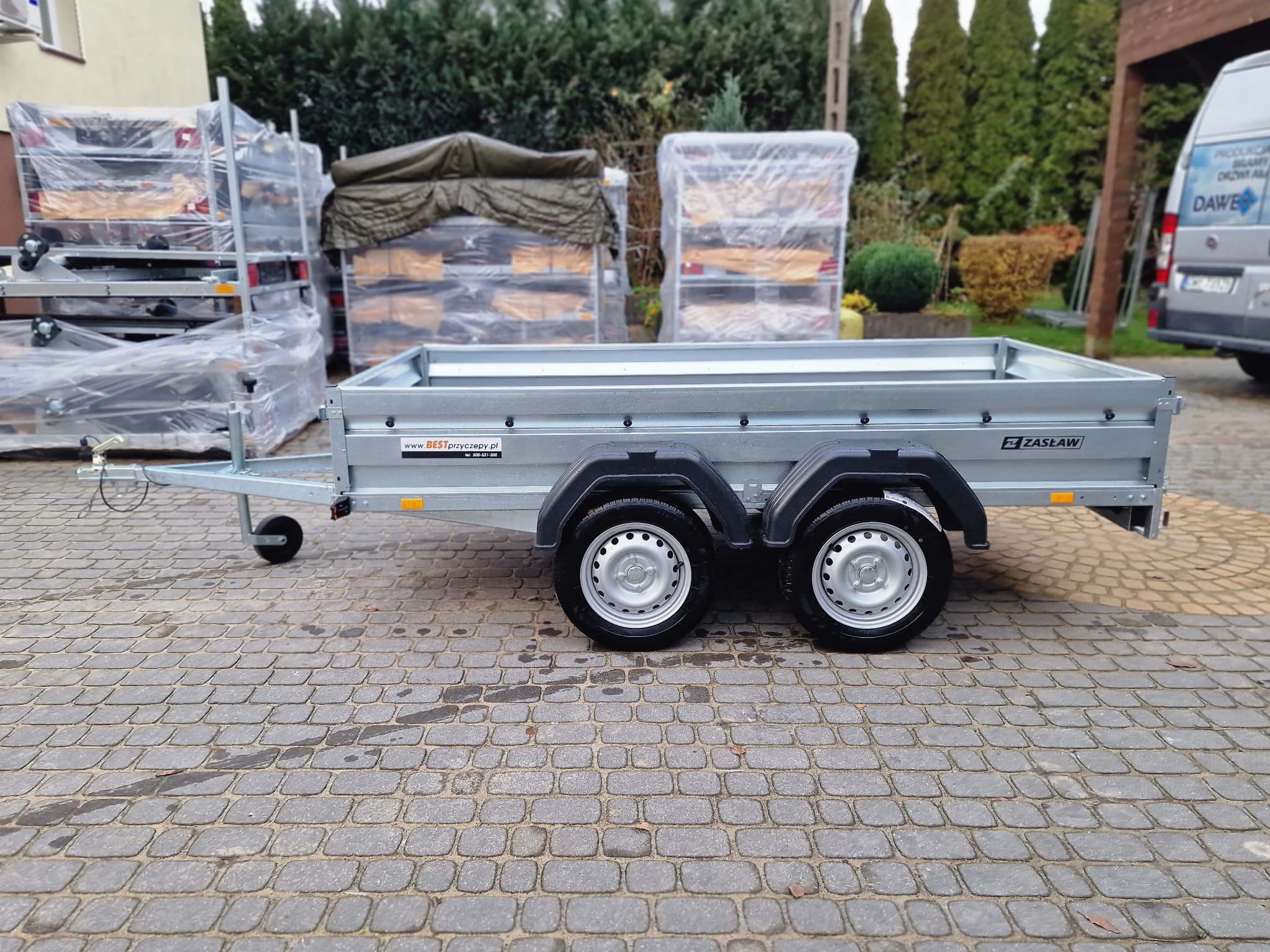 Przyczepa dwuosiowa 300x150 PRZYCZEPOMAT DUAL 300